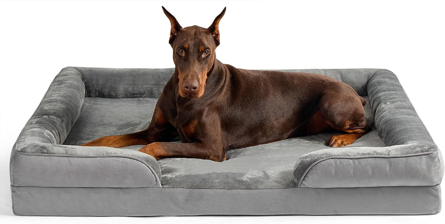 Orthopedic Dog Bed for Large Dogs – Washable, Non-Slip & Comfy | Shopiiiing